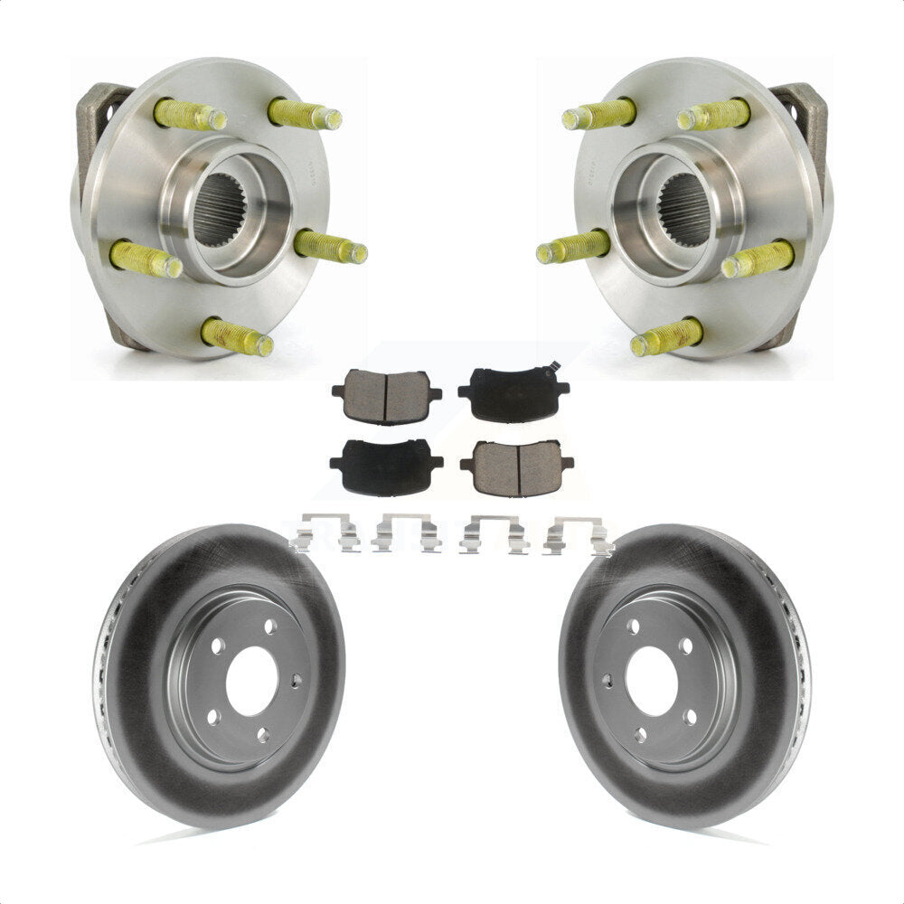 Kit de Rotor et de plaquettes de frein revêtus de roulement de moyeu avant, pour Chevrolet Malibu Pontiac G