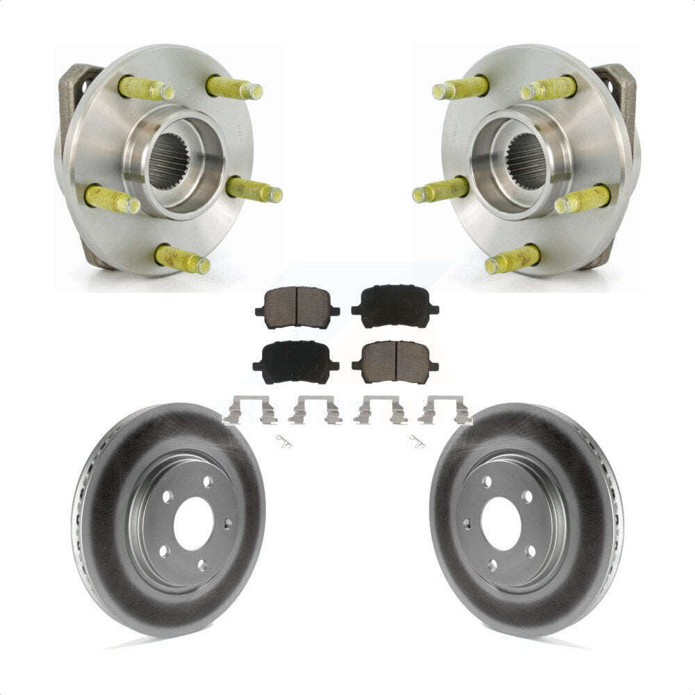 Kit de rotor et de plaquettes de frein avec roulement de moyeu avant, pour Pontiac G6 non AB 2006 – 2007