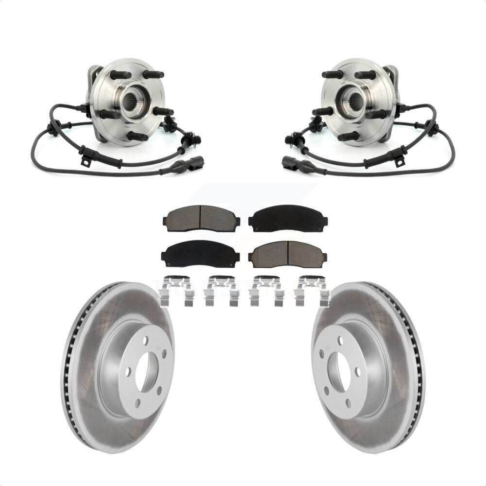 Kit de plaquettes de Rotor de frein enduit de roulement de moyeu avant, pour Ford Ranger Explorer Sport Tra