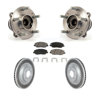 Kit de plaquettes de Rotor de frein revêtues de roulement de moyeu avant, pour Hyundai Genesis 2009 2011 3.8