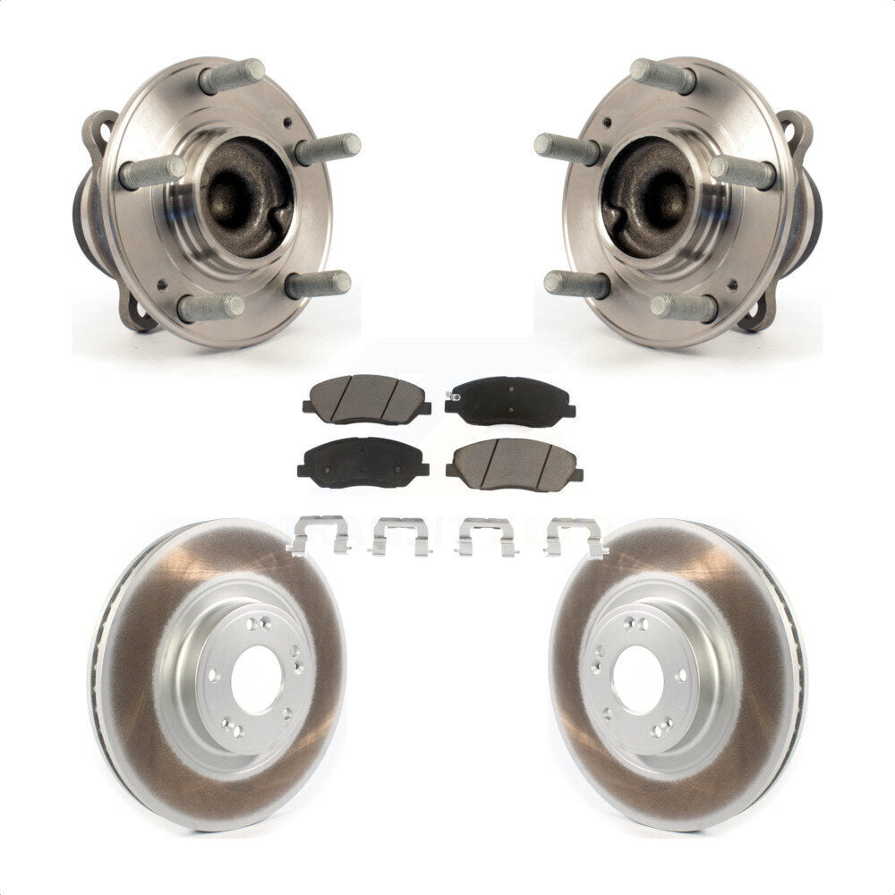 Kit de plaquettes de Rotor de frein à disque enduit de roulement de moyeu avant pour Hyundai Genesis 2012 3.8