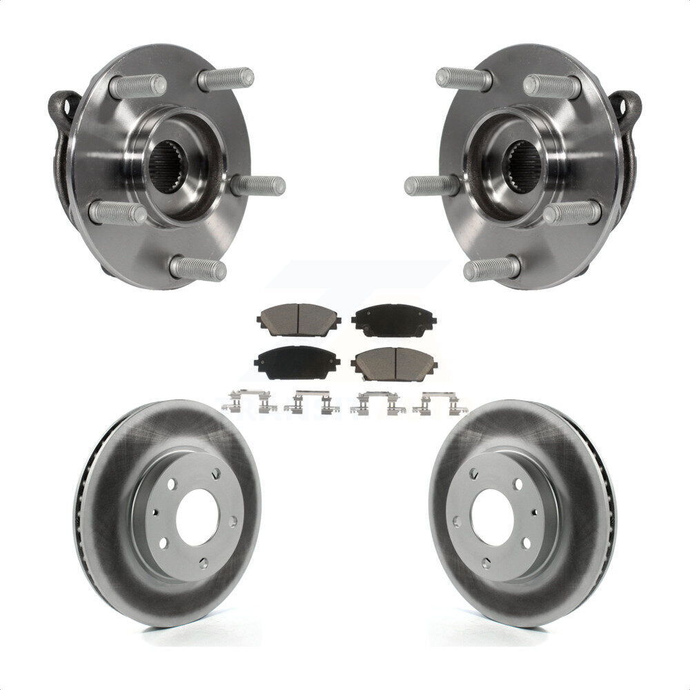 Ensemble de roulement de moyeu avant, Rotor de frein enduit et Kit de plaquettes pour Mazda 3 CX-3 Spor