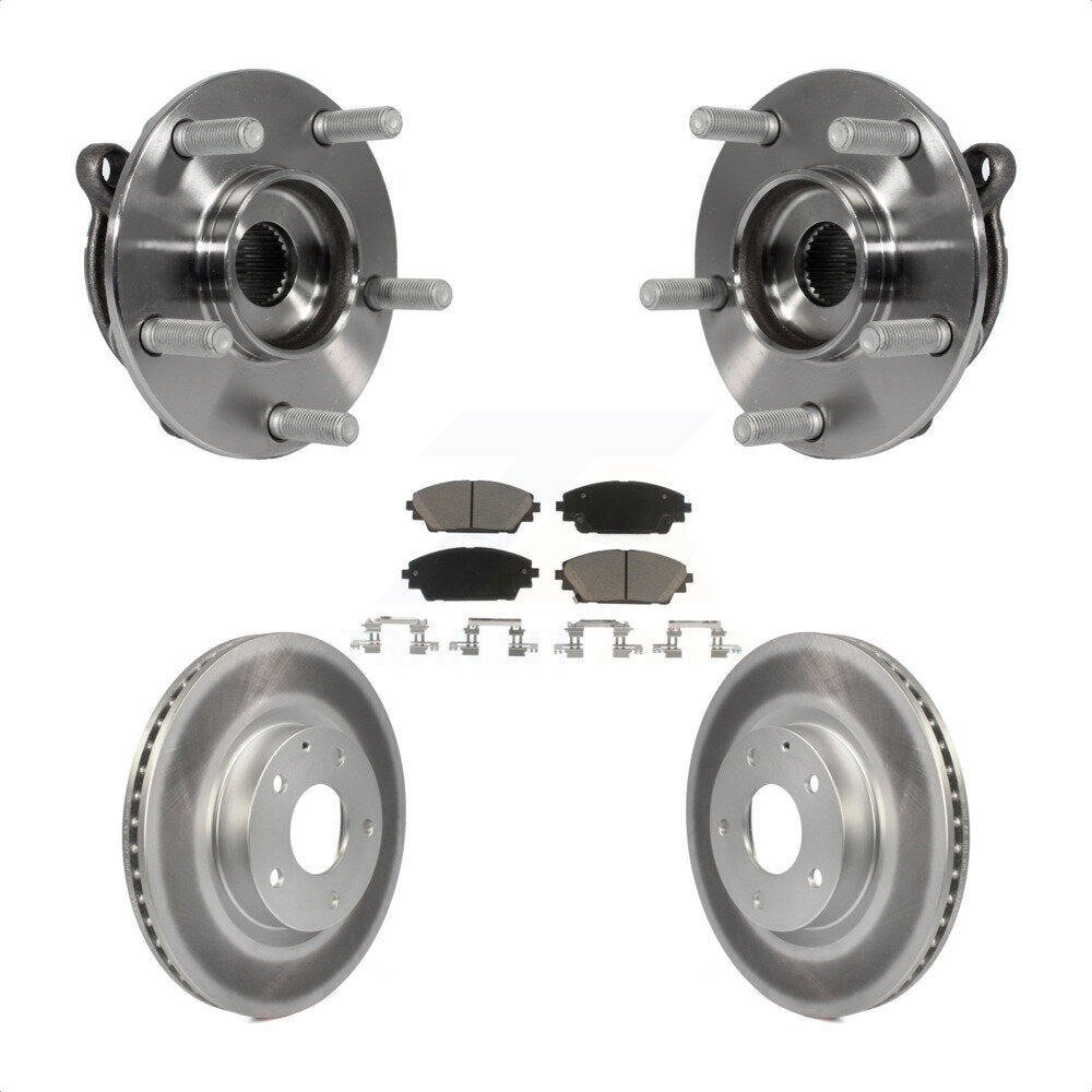 Ensemble de roulement de moyeu avant, Rotor de frein enduit et Kit de plaquettes pour Mazda 3 CX-3 Spor