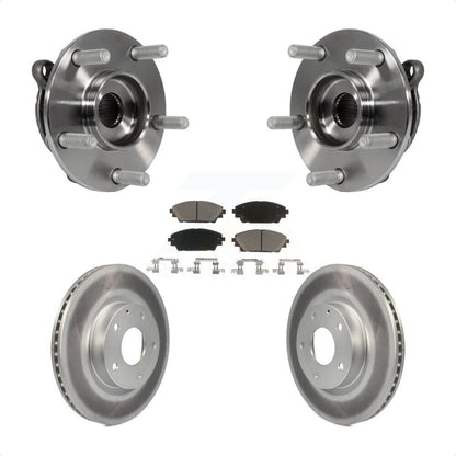 Ensemble de roulement de moyeu avant, Rotor de frein enduit et Kit de plaquettes pour Mazda 3 CX-3 Spor