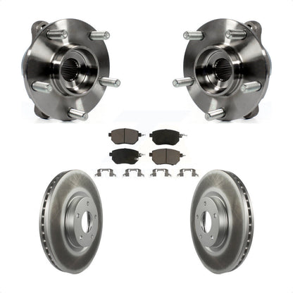 Ensemble de roulement de moyeu avant, Rotor de frein revêtu et Kit de plaquettes pour INFINITI FX35 FX4