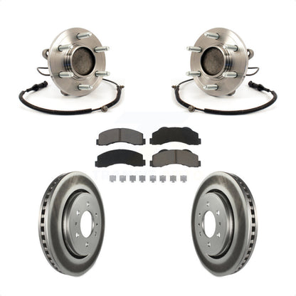 Kit de rotor et de plaquettes de frein avec ensemble de roulement de moyeu avant pour Ford F-150 RW 2010