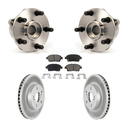 Ensemble de roulement de moyeu avant, Kit de plaquettes de Rotor de frein revêtues pour Toyota Priu 2004 – 2009