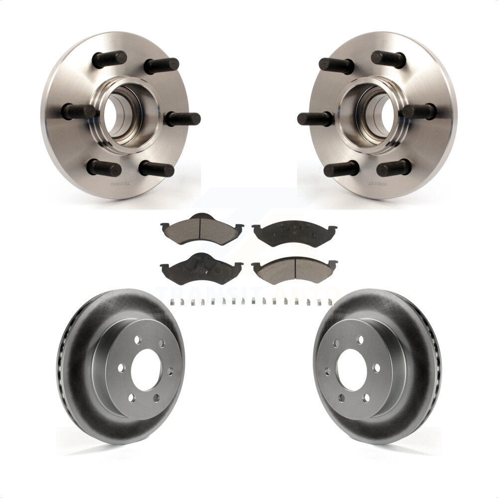Kit de plaquettes de rotor de frein avec roulement de moyeu avant, pour Dodge Dakota Durang 2000 – 2002
