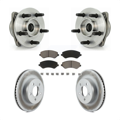 Kit de plaquettes de rotor de frein revêtues de roulement de moyeu avant, pour Jeep Liberty non AB 2002 – 2005