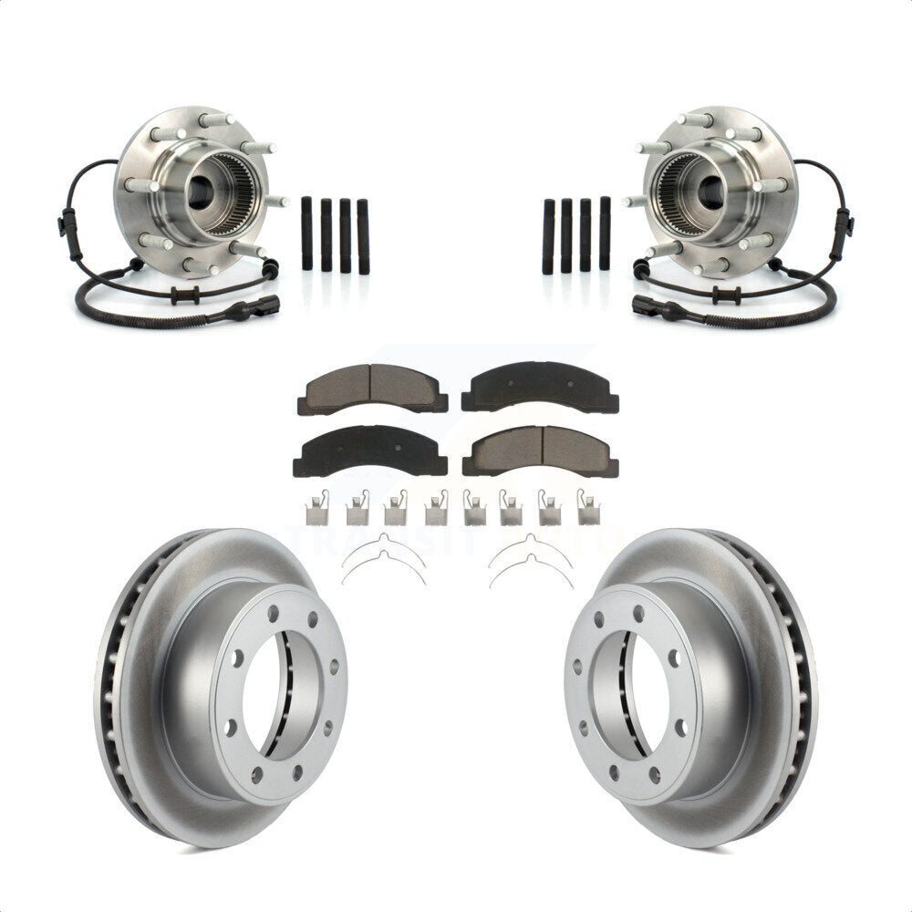 Kit de rotor et de plaquettes de frein avec roulement de moyeu avant, pour Ford Excursion 4W 2001 – 2005