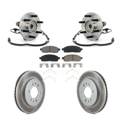 Ensemble de roulement de moyeu avant, Rotor de frein et plaquettes revêtus, Kit pour Ford F-150 4W 2009
