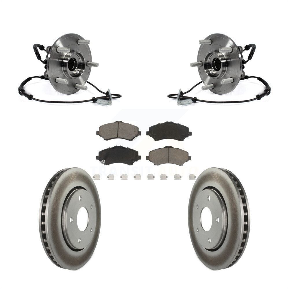 Kit de plaquettes de Rotor de frein, manteau de roulement de moyeu avant, pour Dodge Grand Caravan Chrysler Tow