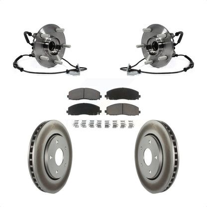 Kit de rotor et de plaquettes de frein revêtus d'assemblage de roulement de moyeu avant pour Dodge Grand Carava