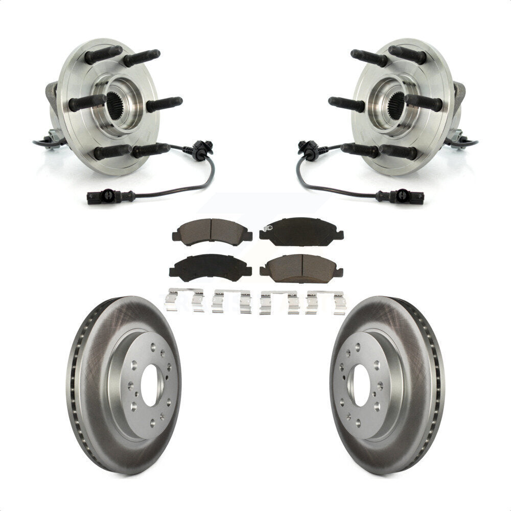 Kit de plaquettes de Rotor de frein enduit de roulement de moyeu avant, pour Chevrolet GMC Sierra 1500 Taho