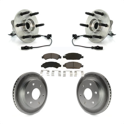 Ensemble de roulement de moyeu avant, Rotor de frein à disque revêtu et Kit de plaquettes pour GMC Sierra 150