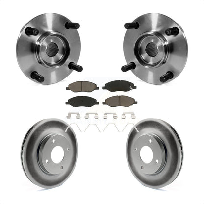Kit de rotor et de plaquettes de frein revêtus de roulement de moyeu avant, pour Nissan Versa 4 roues AB 2008