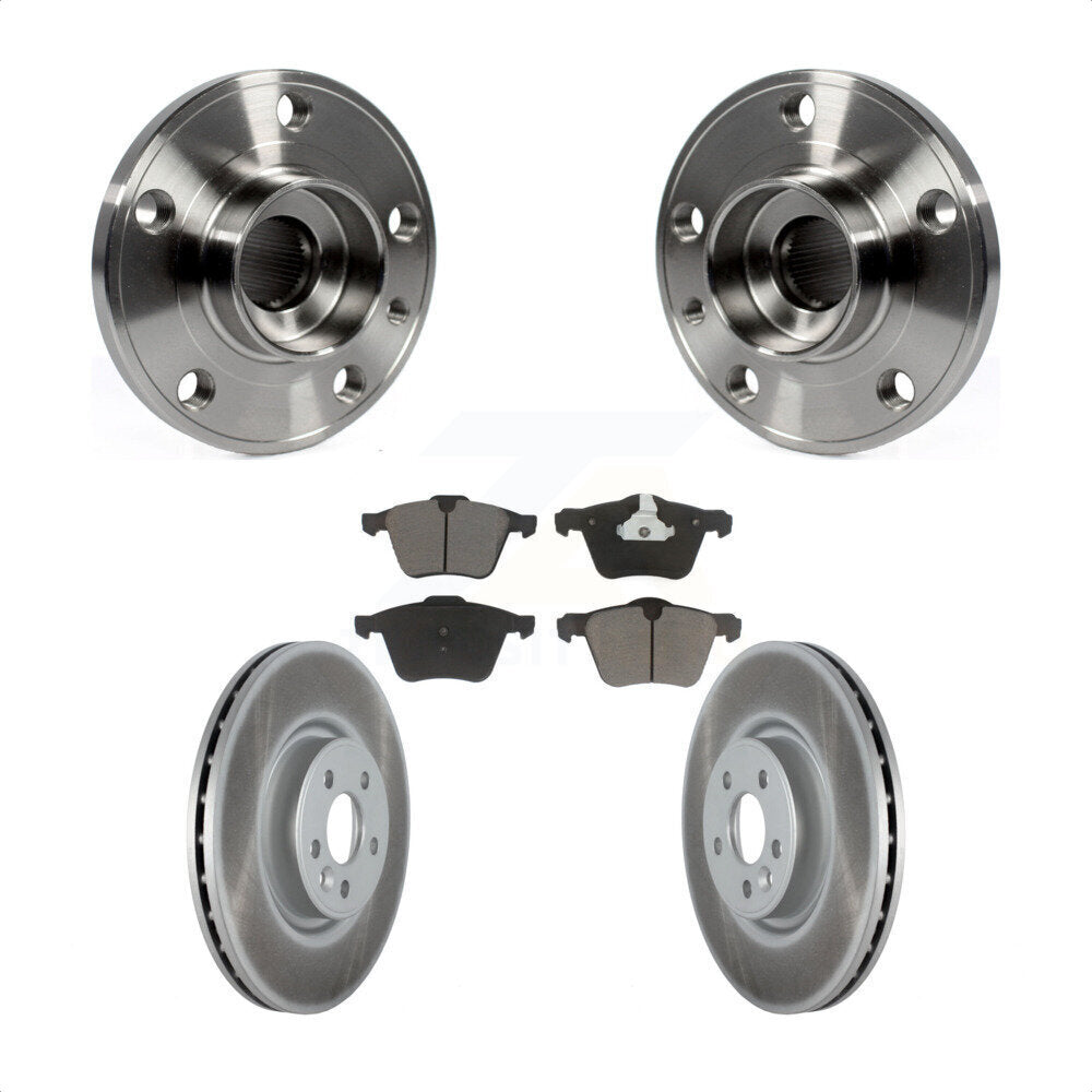 Kit de plaquettes de Rotor de frein à disque revêtu de roulement de moyeu avant, pour Volvo XC70 S60 V60 S80 V7