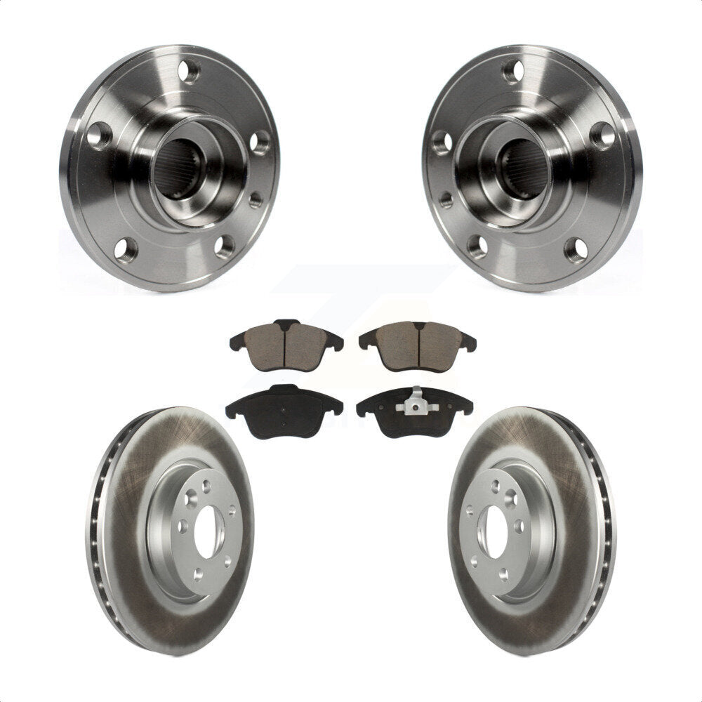 Kit de plaquettes de Rotor de frein à disque revêtu de roulement de moyeu avant, pour Volvo XC70 S60 V60 S80 V7