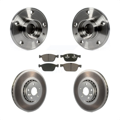 Ensemble de roulement de moyeu avant, Rotor de frein et Kit de plaquettes revêtus pour Volvo XC6 2010 – 2015