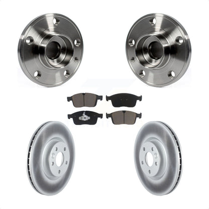 Kit de rotors et plaquettes de frein à disque enduits d'assemblage de roulement de moyeu avant pour Volvo XC60