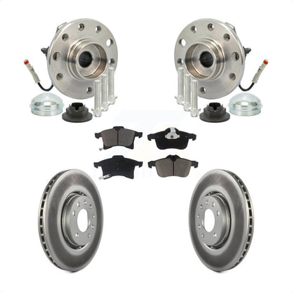 Ensemble de roulement de moyeu avant, Kit de plaquettes de Rotor de frein revêtues pour Saturn Astr 2008 – 2009