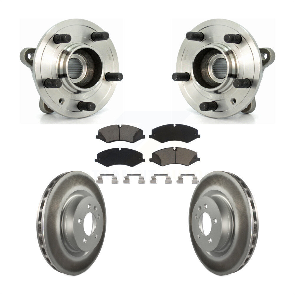 Kit de plaquettes de Rotor de frein à disque revêtu de roulement de moyeu avant, pour Land Rover Range Sport LR