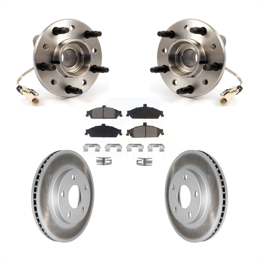 Kit de plaquettes de Rotor de frein, manteau de roulement de moyeu avant, pour Pontiac Grand Am Chevrolet Malib