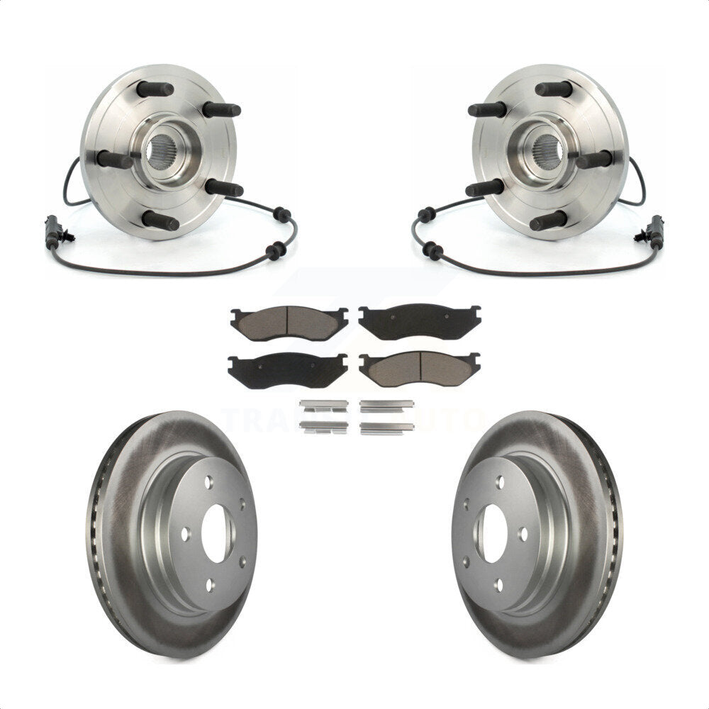 Kit de plaquettes de rotor de frein, ensemble de roulements de moyeu avant, pour Dodge Durang 2004 – 2005