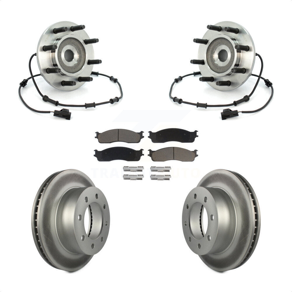 Kit de plaquettes de Rotor de frein, roulement de moyeu avant, pour Dodge Ram 2003 2005 2500 3500 4W
