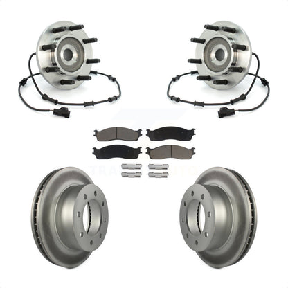 Kit de plaquettes de Rotor de frein, roulement de moyeu avant, pour Dodge Ram 2003 2005 2500 3500 4W