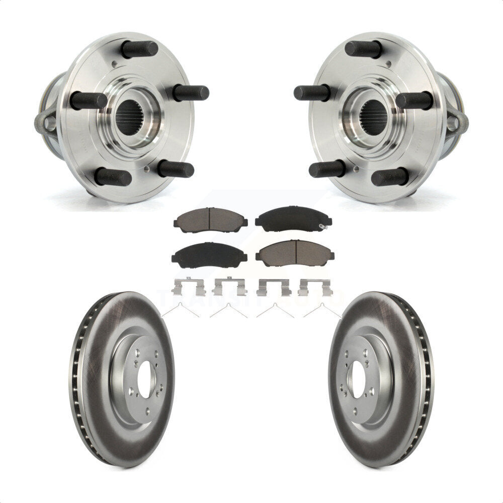 Kit de plaquettes de Rotor de frein à disque enduit de roulement de moyeu avant pour Honda Pilot Acura MDX ZD