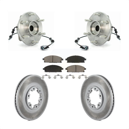 Ensemble de roulement de moyeu avant, Kit de plaquettes de Rotor de frein revêtues pour Nissan Pathfinde 2004