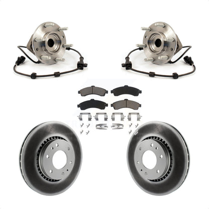 Kit de plaquettes de Rotor de frein enduit de roulement de moyeu avant, pour Chevrolet GMC Trailblazer Envo
