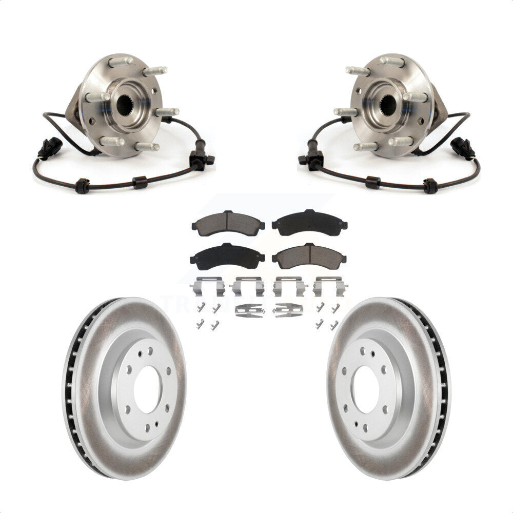 Kit de plaquettes de Rotor de frein enduit de roulement de moyeu avant, pour GMC envoyé Chevrolet Trailblaze