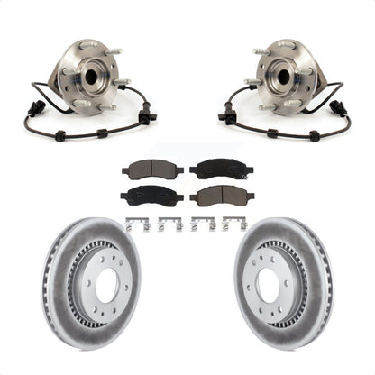 Kit de plaquettes de Rotor de frein revêtues de roulement de moyeu avant, pour Chevrolet Trailblazer GMC Envo