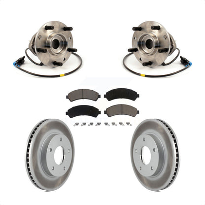 Kit de plaquettes de Rotor de frein enduites de roulement de moyeu avant, pour Chevrolet GMC Blazer S10 Jimm