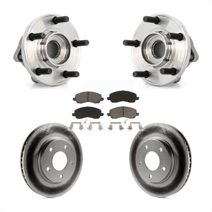 Kit de rotor et de plaquettes de frein revêtus de roulement de moyeu avant, pour Dodge Caliber R/T/SXT/S 2009