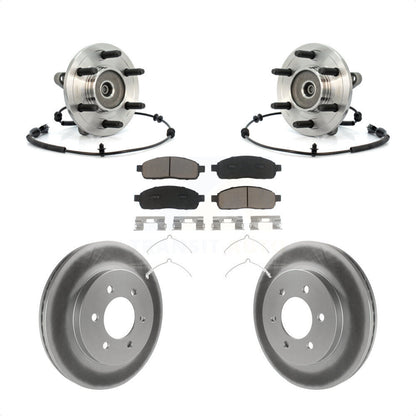 Kit de plaquettes de Rotor de frein enduites de roulement de moyeu avant, pour Ford F-150 Lincoln Mark LT 4W