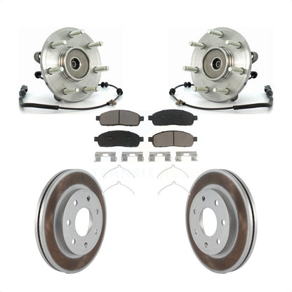 Kit de plaquettes de Rotor de frein enduites de roulement de moyeu avant, pour Ford F-150 Lincoln Mark LT 4W
