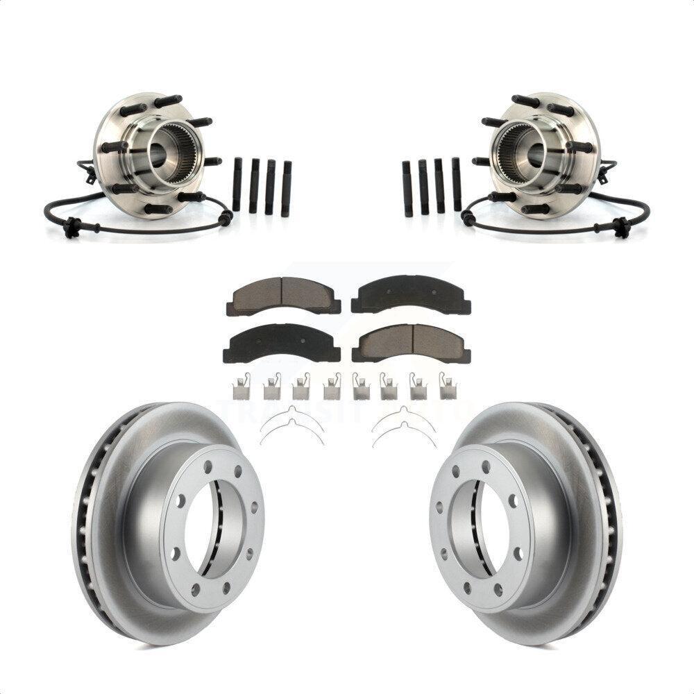 Kit de rotor et de plaquettes de frein avec roulement de moyeu avant, pour Ford Excursion 4W 2001 – 2005