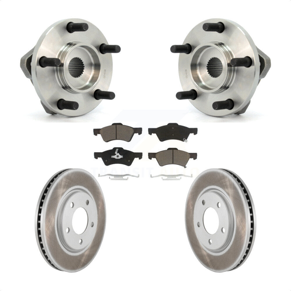 Kit de plaquettes de Rotor de frein, manteau de roulement de moyeu avant, pour Dodge Grand Caravan Chrysler Tow