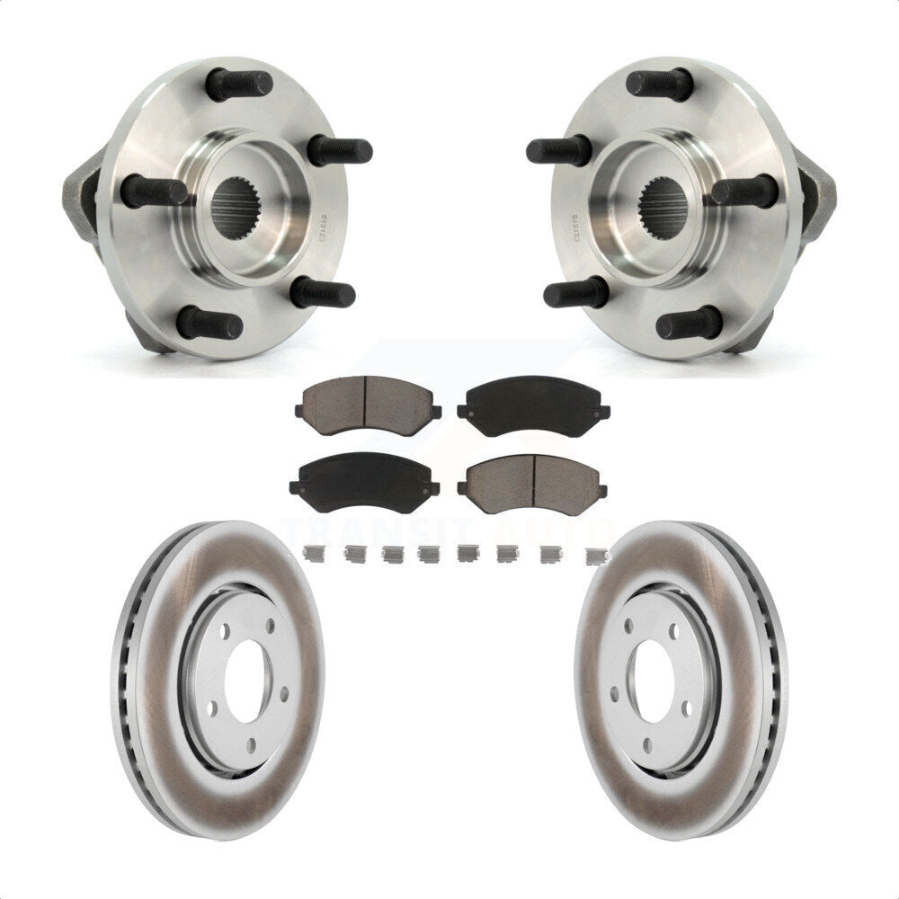 Kit de plaquettes de Rotor de frein, manteau de roulement de moyeu avant, pour Dodge caravane Grand Chrysler remorquage