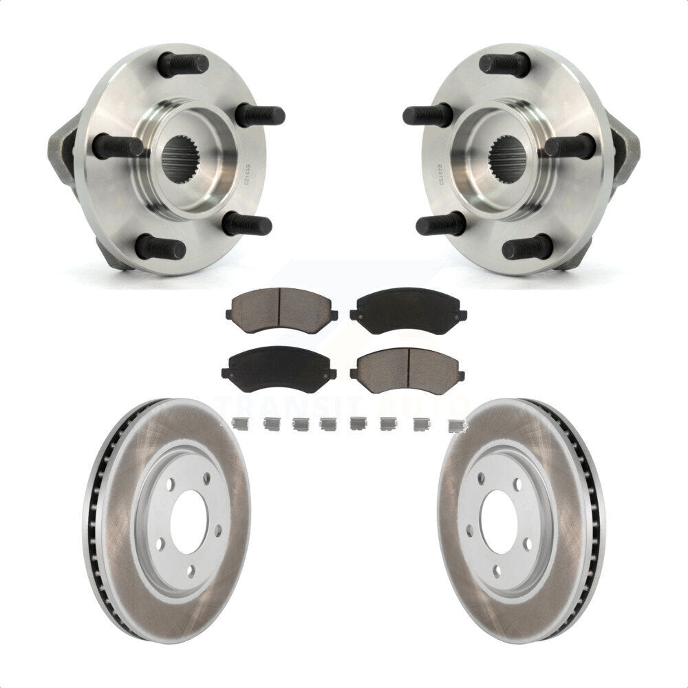 Kit de Rotor et plaquettes de frein revêtus de roulement de moyeu avant, pour Dodge Grand Caravan Chrysler