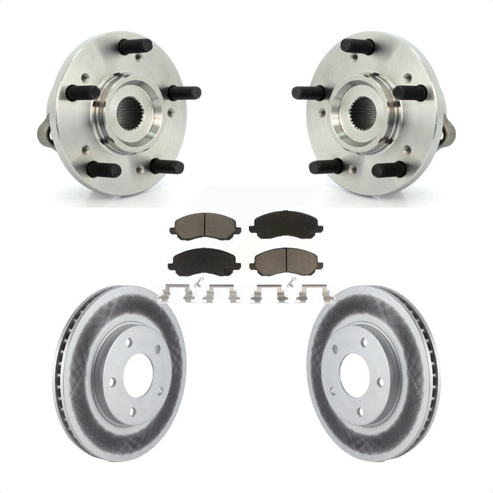 Kit de rotor de frein et de plaquettes revêtus de roulement de moyeu avant, pour Mitsubishi Galan 2010 – 2012