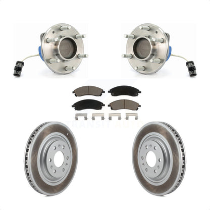 Kit de plaquettes de Rotor de frein à disque revêtu de roulement de moyeu avant, pour Cadillac SRX RW 2004 – 2009