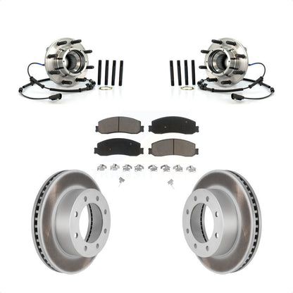 Kit de plaquettes de Rotor de frein enduit de roulement de moyeu avant, pour Ford F-350 Super Duty F-250 4W