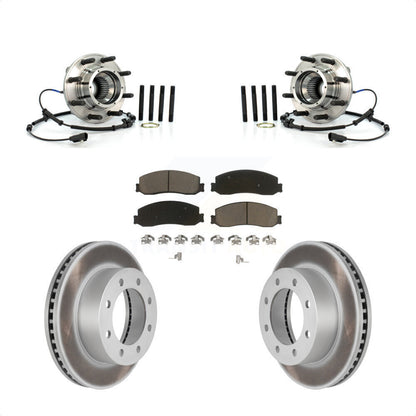 Kit de plaquettes de Rotor de frein enduit de roulement de moyeu avant, pour Ford F-350 Super Duty F-250 4W