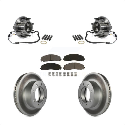 Kit de plaquettes de Rotor de frein revêtues de roulement de moyeu avant, pour Ford F-350 Super Duty 4W 2014