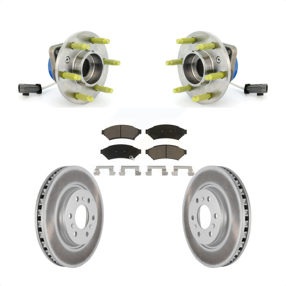 Kit de plaquettes de Rotor de frein enduit de roulement de moyeu avant, pour Pontiac Montana Chevrolet Buic