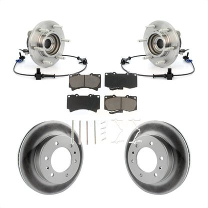 Ensemble de roulement de moyeu avant, Rotor de frein et plaquettes revêtus, Kit pour Hummer H 2006 – 2008